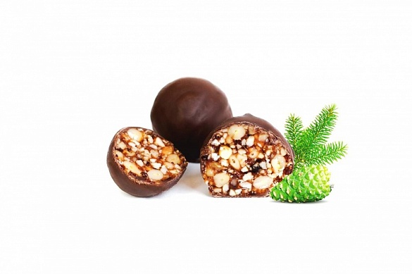 Кедровый грильяж в шоколаде с Сосновой шишкой 1000 гр.