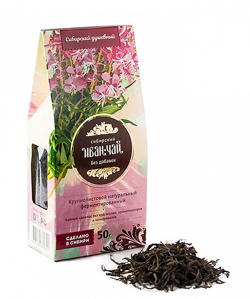 Сибирский Иван чай без добавок 50гр картон упаковка