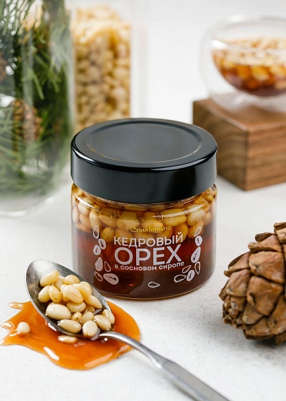 Орех кедровый в сосновом сиропе 100 гр Сибирский Кедр