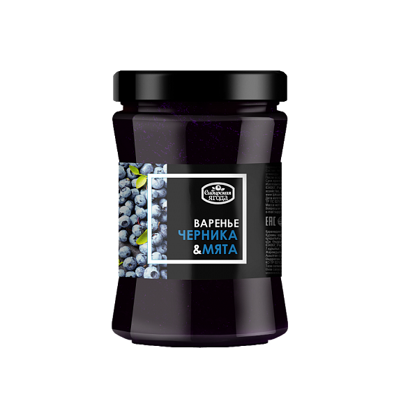 Варенье черничное с мятой 0,3