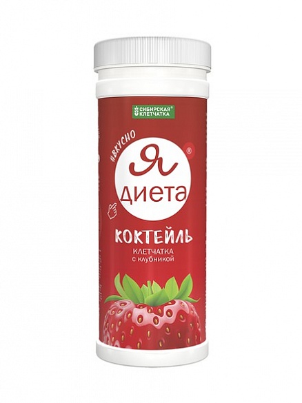 Фито коктейль для похудения Я ДИЕТА, с клубникой, 170 гр