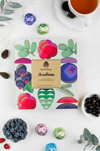 Мармелад Ягодень в подарочной коробке Ассорти 200гр.