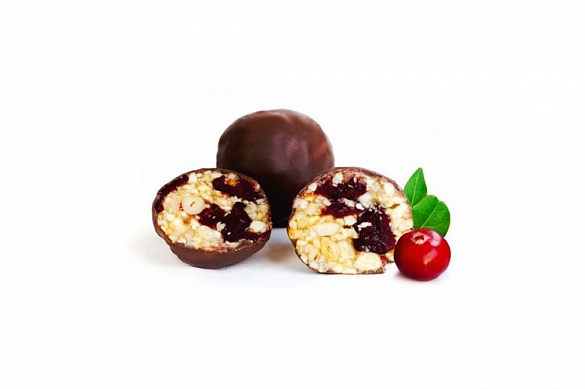 Кедровый грильяж в шоколаде с Клюквой 1000 гр.