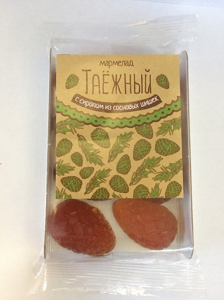  Мармелад "Таежный" (с сиропом из сосновых шишек) 124 гр