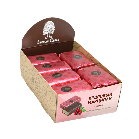 Кедровый марципан клюква 720 гр шоу бокс