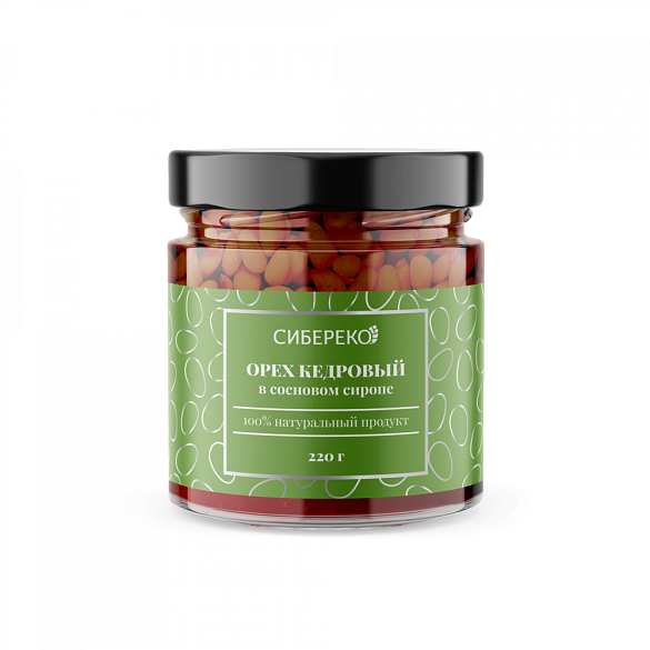 Орех кедровый в сосновом сиропе, 220 гр 