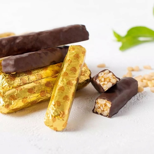 Кедровые палочки 1000 гр в шоколадной глазури 