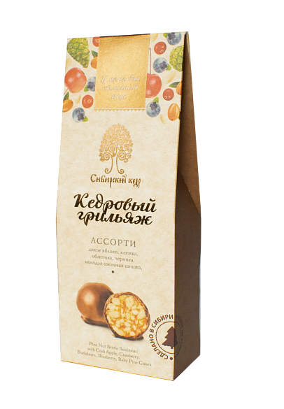 Кедровый грильяж ассорти, 70 гр 
