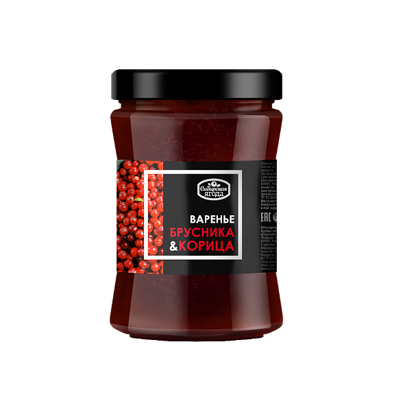 Варенье брусничное с корицей 0,3