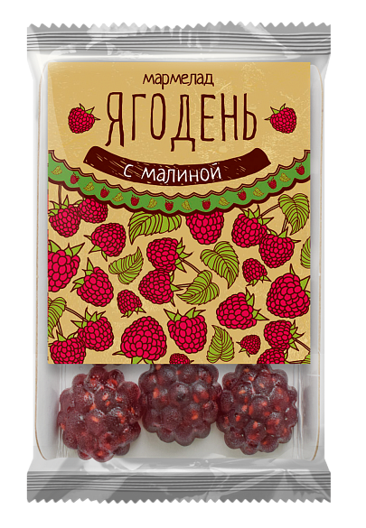 Мармелад Ягодень с малиной