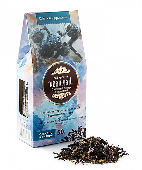 Сибирский Иван чай "Снежный вечер" 50гр картон упаковка
