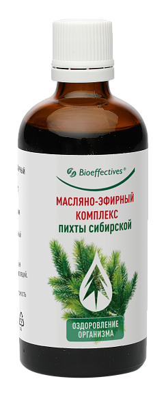 Комплекс масляно-эфирный пихты сибирской, 100 мл.