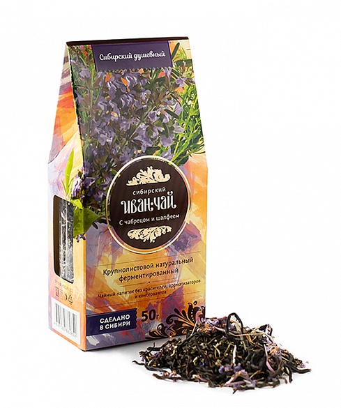 Сибирский Иван чай Чабрец и шалфей 50гр картон упаковка