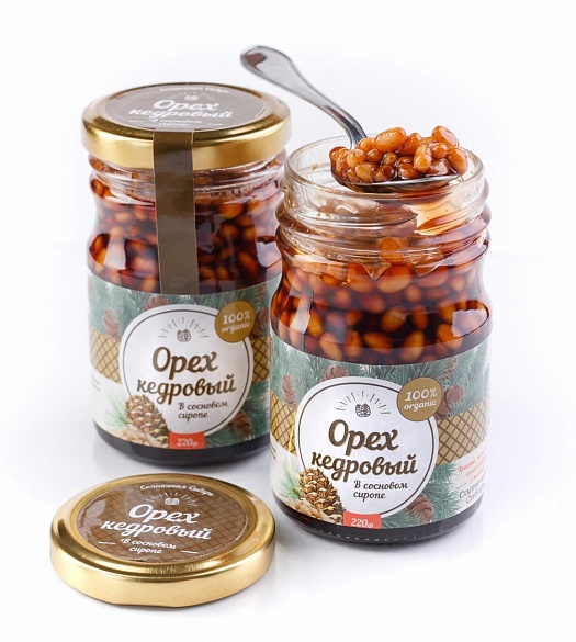 Орех кедровый в сосновом сиропе 220 гр СС