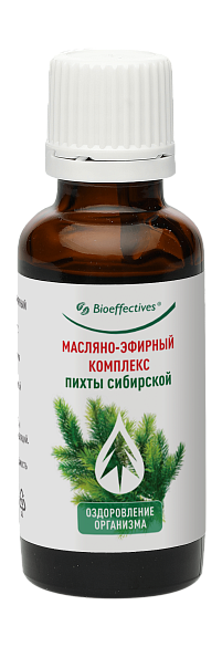 Комплекс масляно-эфирный пихты сибирской, 30 мл.