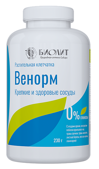Венорм на растительной клетчатке 230 гр