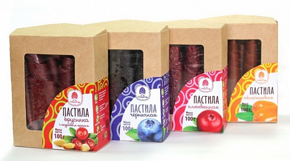 Ягодная Пастила черничная 100 гр