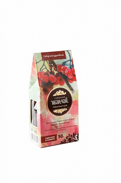 Сибирский Иван чай  Рябиновый край, 50 гр. картон упаковка
